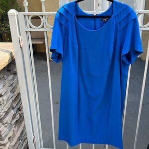 Roaman's Blue Midi Dress